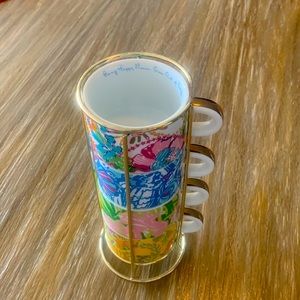 COPY - Lilly Pulitzer for Target coffee mug set (4) with caddy